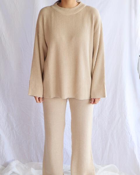 Women's Knit Pull Over - Sand