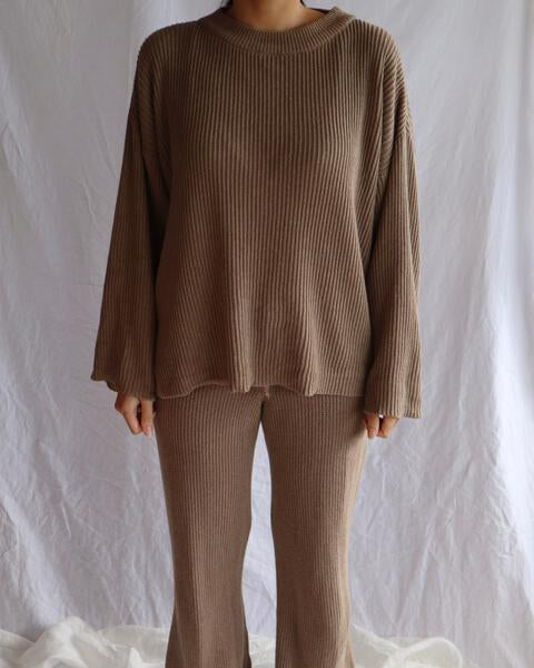 Women's Knit Flares - Mocha