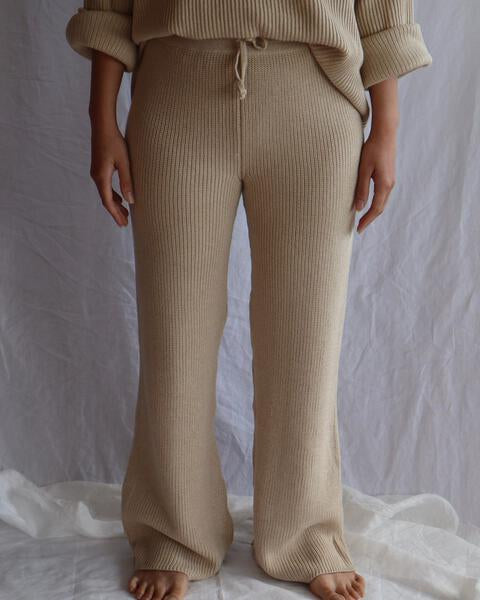 Women's Knit Flares - Sand