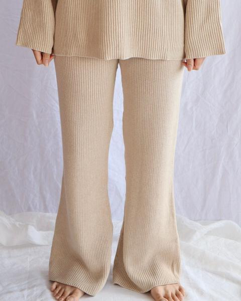 Women's Knit Flares - Sand