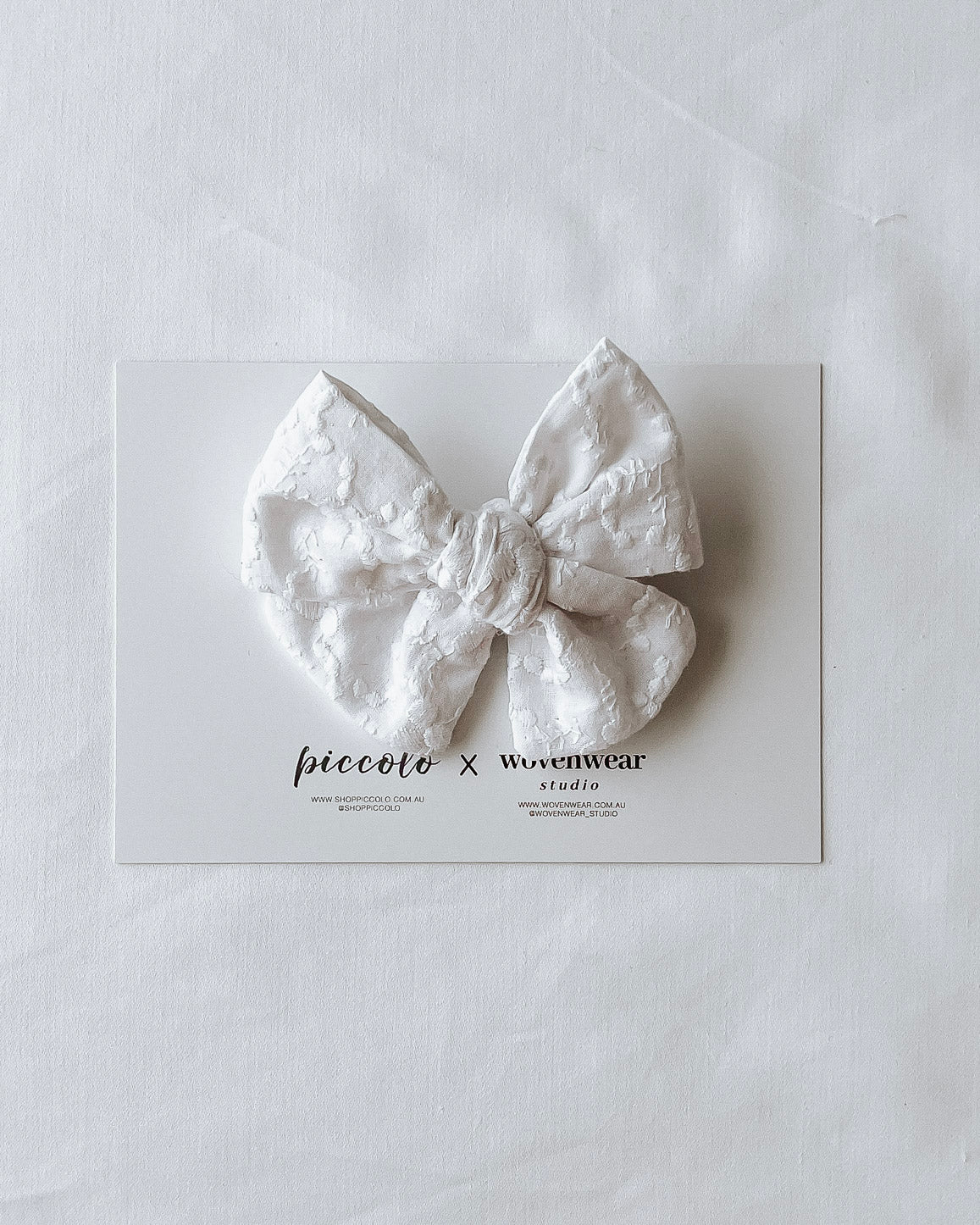 Wovenwear Studio x Piccolo - Embroidery Large Pinwheel Bows