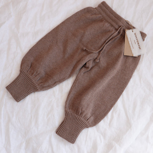 Knit Drawstring Trackpants - Mocha