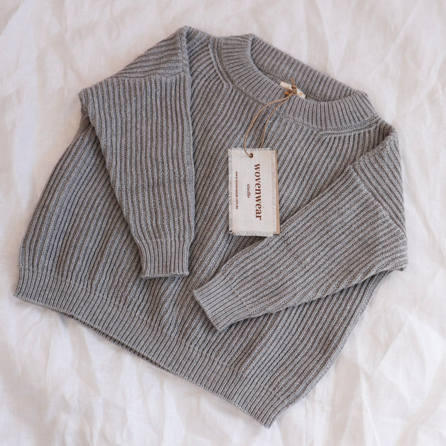 Knit Pull Over - Grey Marle