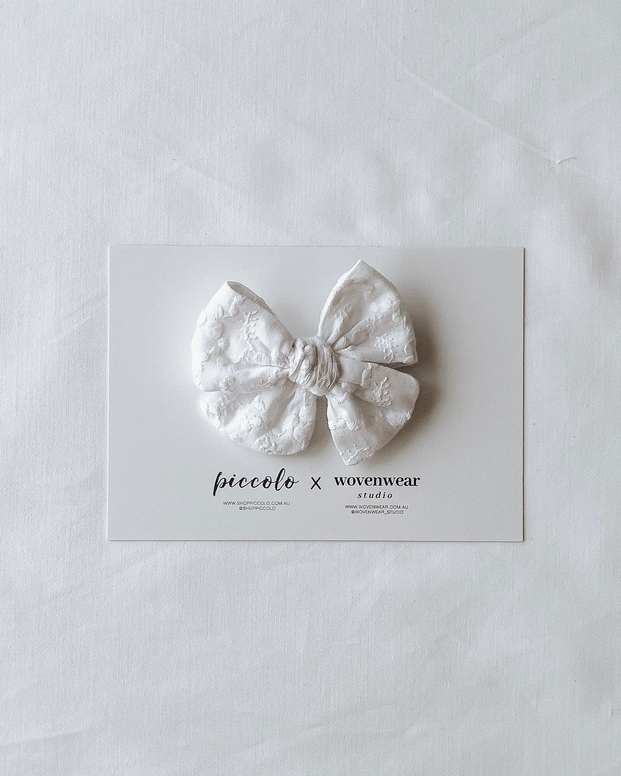 Wovenwear Studio x Piccolo - Embroidery Small Pinwheel Bow