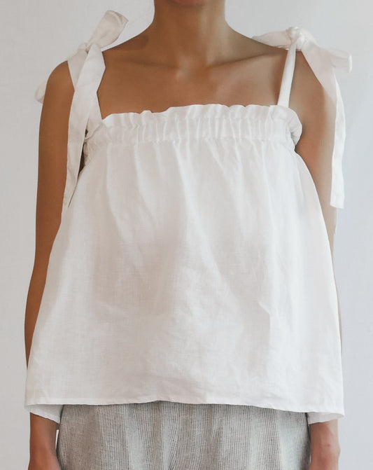 Women's Tie Top - Milk